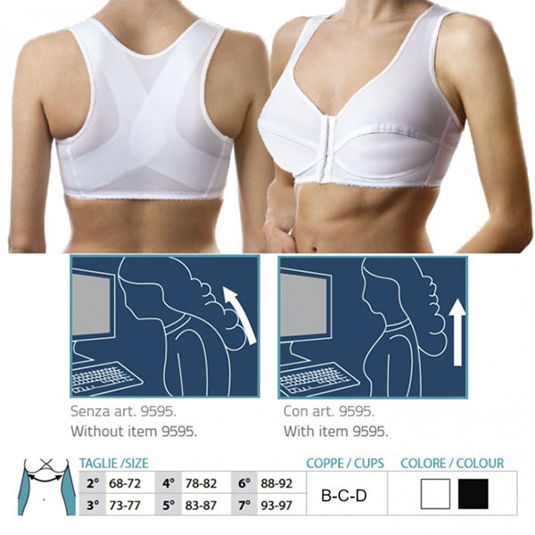 ORIONE REGGISENO RADDRIZZASPALLE COPPA B TG.3 BIANCO  