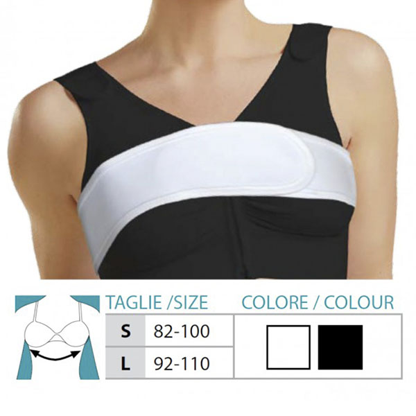 ORIONE FASCIA ELASTICA PER  PROTESI REGGISENO BIANCO TG.L  